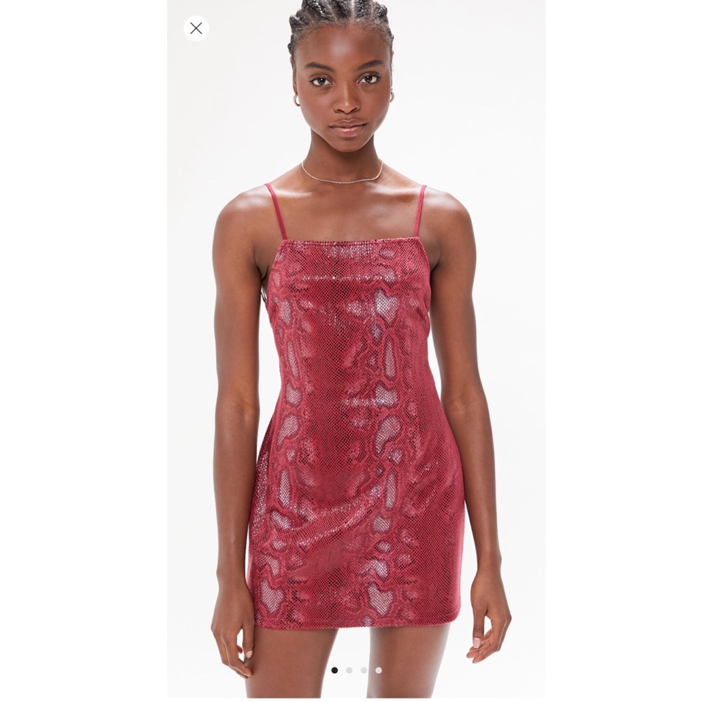 COPY - BRAND NEW Urban Outfitters red snakeskin dress